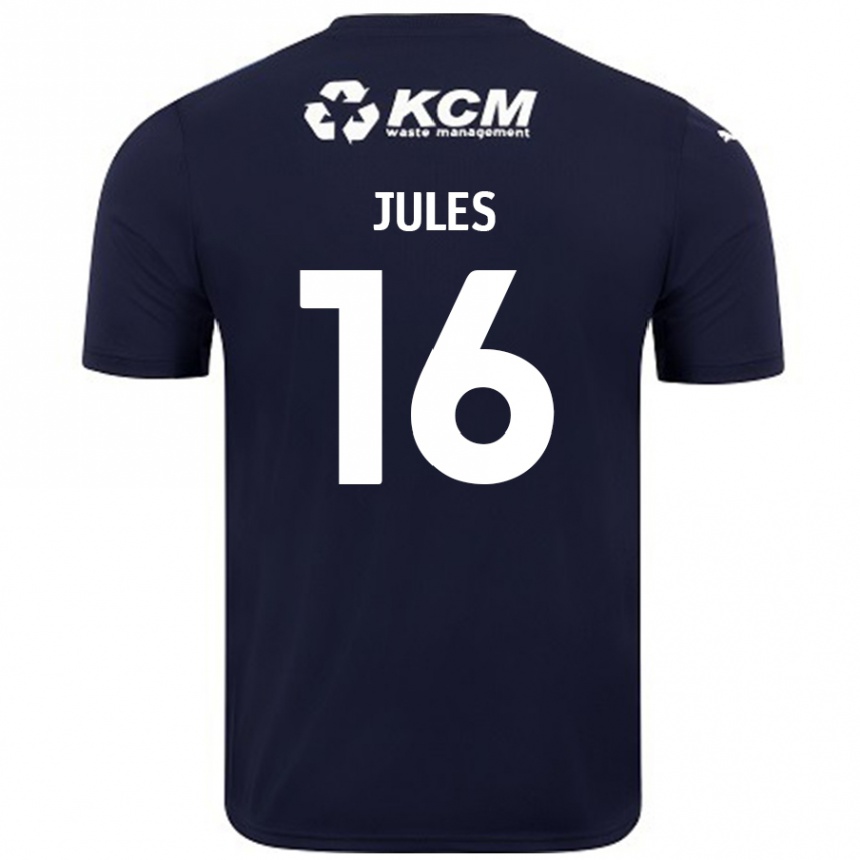 Kids Football Zak Jules #16 Navy Blue Away Jersey 2024/25 T-Shirt Australia