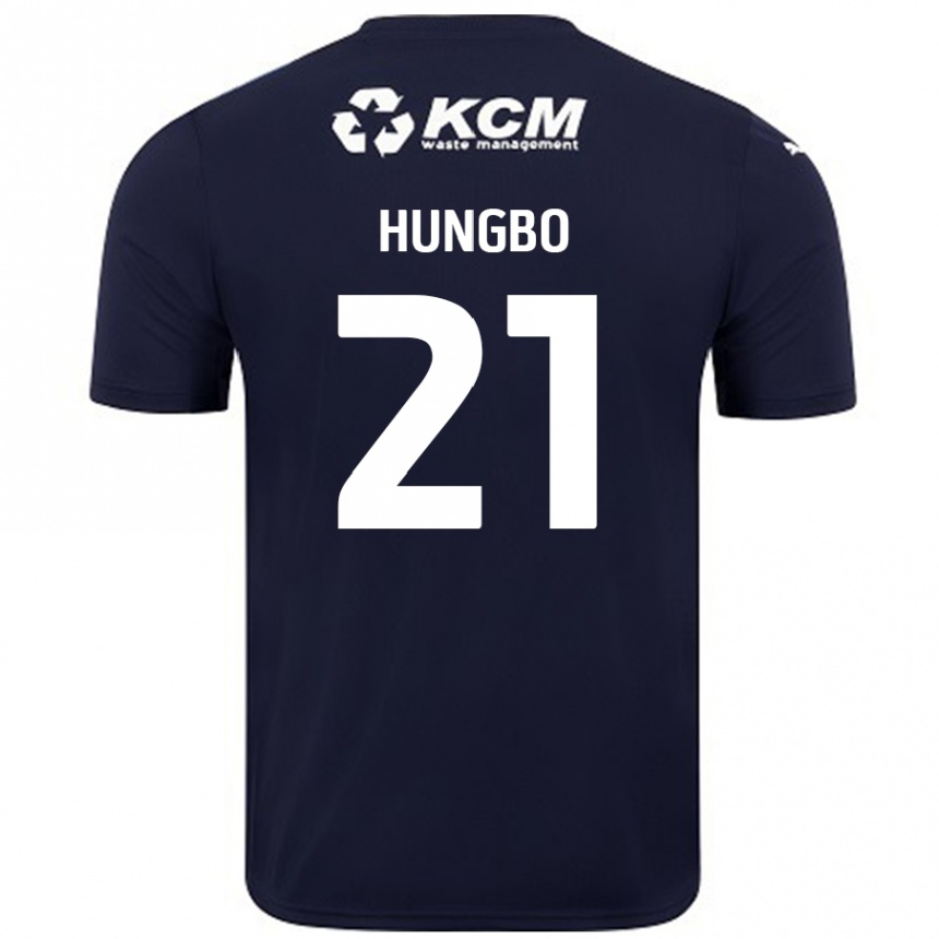 Kids Football Joseph Hungbo #21 Navy Blue Away Jersey 2024/25 T-Shirt Australia