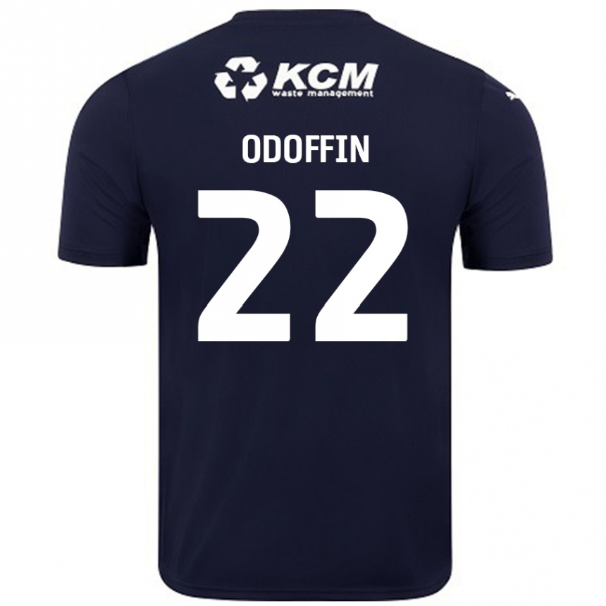 Kids Football Hakeem Odoffin #22 Navy Blue Away Jersey 2024/25 T-Shirt Australia