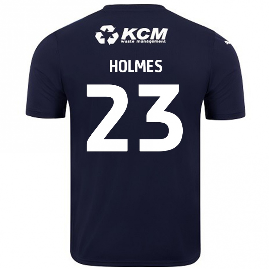 Kids Football Jack Holmes #23 Navy Blue Away Jersey 2024/25 T-Shirt Australia