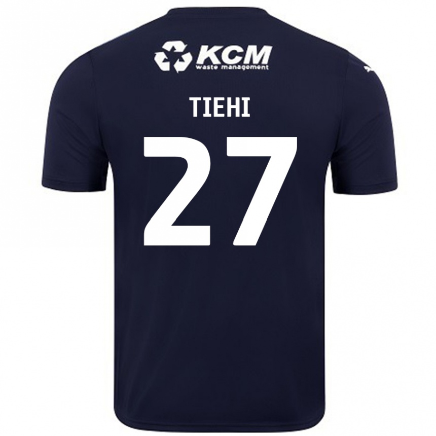 Kids Football Christ Tiehi #27 Navy Blue Away Jersey 2024/25 T-Shirt Australia