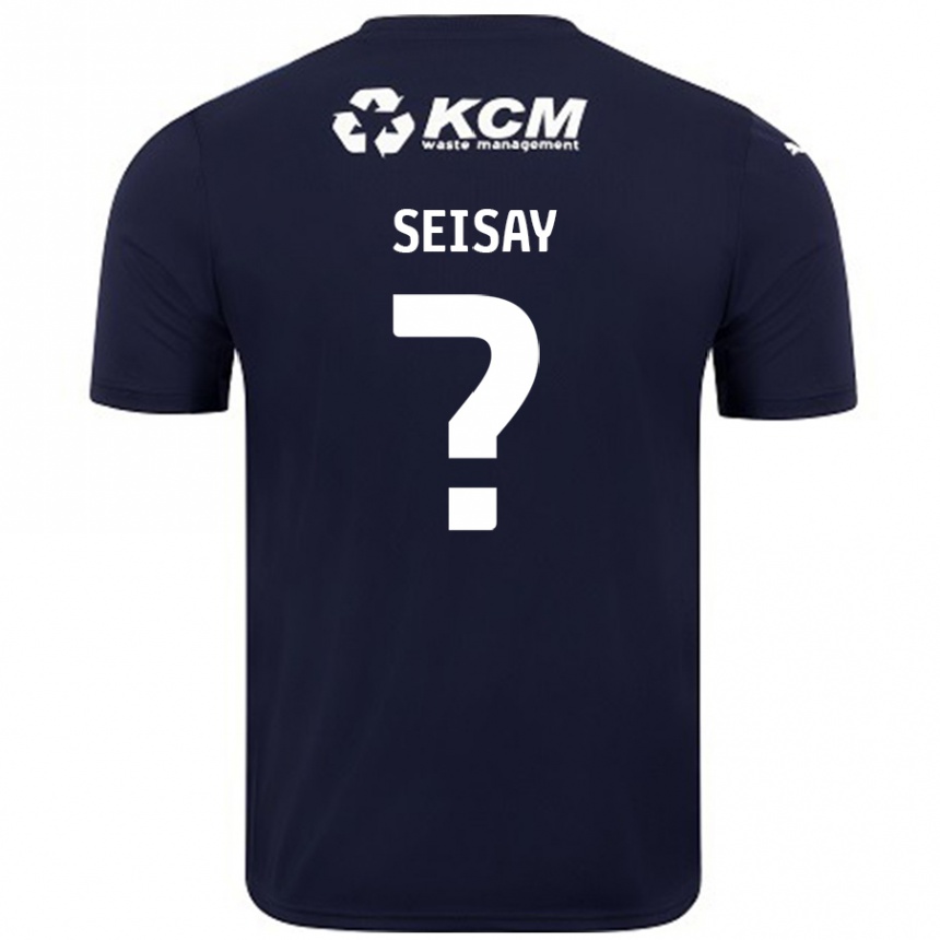 Kids Football Hamid Seisay #0 Navy Blue Away Jersey 2024/25 T-Shirt Australia