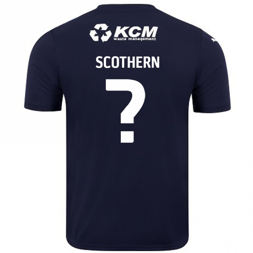 Kids Football Ben Scothern #0 Navy Blue Away Jersey 2024/25 T-Shirt Australia