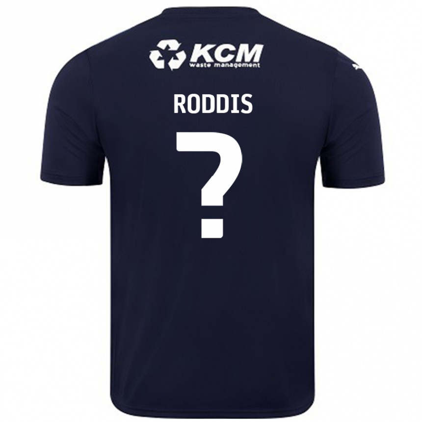 Kids Football Harry Roddis #0 Navy Blue Away Jersey 2024/25 T-Shirt Australia