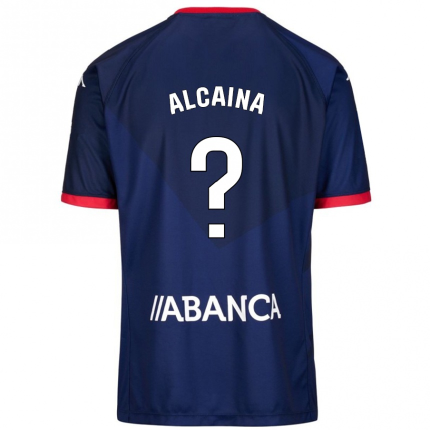 Kids Football Raúl Alcaina #0 Navy Blue Away Jersey 2024/25 T-Shirt Australia