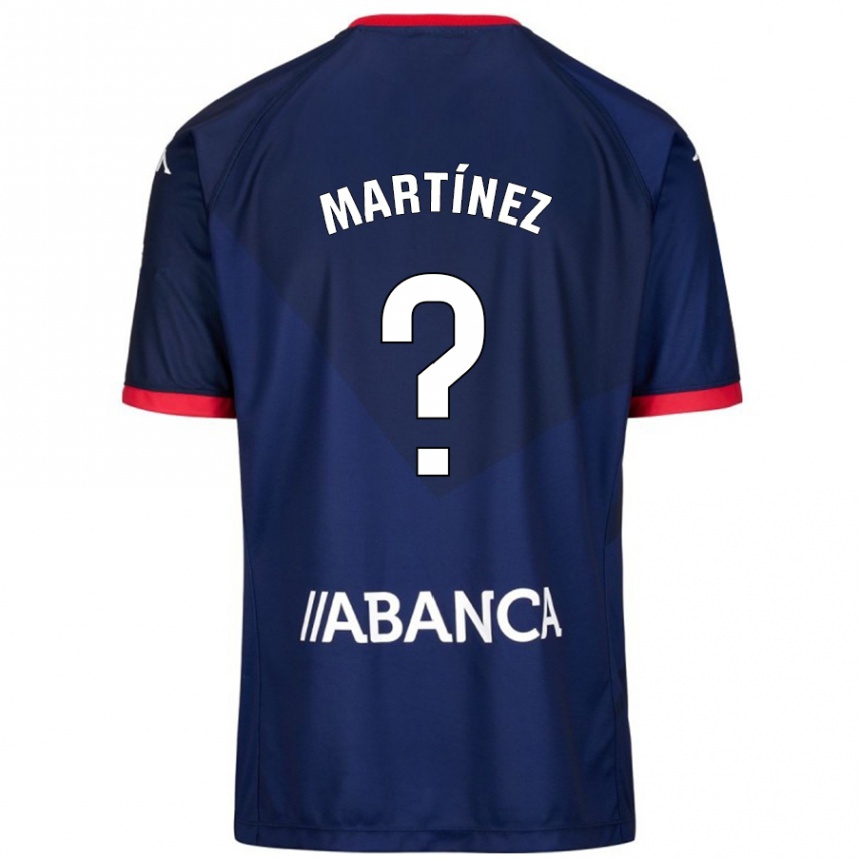 Kids Football Pablo Martínez #4 Navy Blue Away Jersey 2024/25 T-Shirt Australia