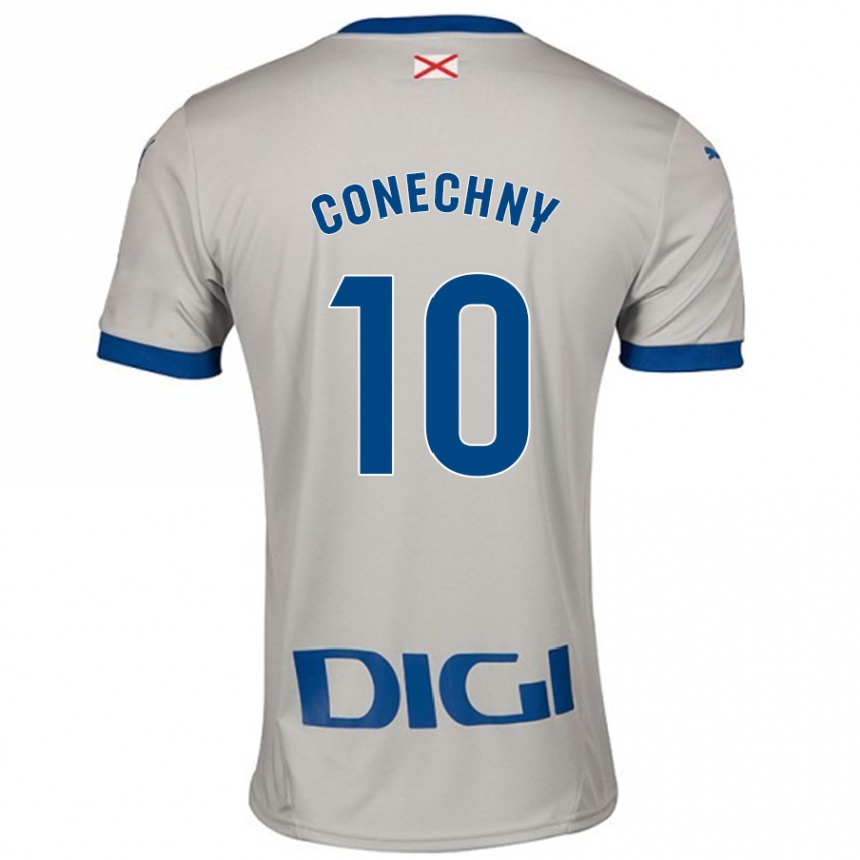 Kids Football Tomás Conechny #10 Light Gray Away Jersey 2024/25 T-Shirt Australia