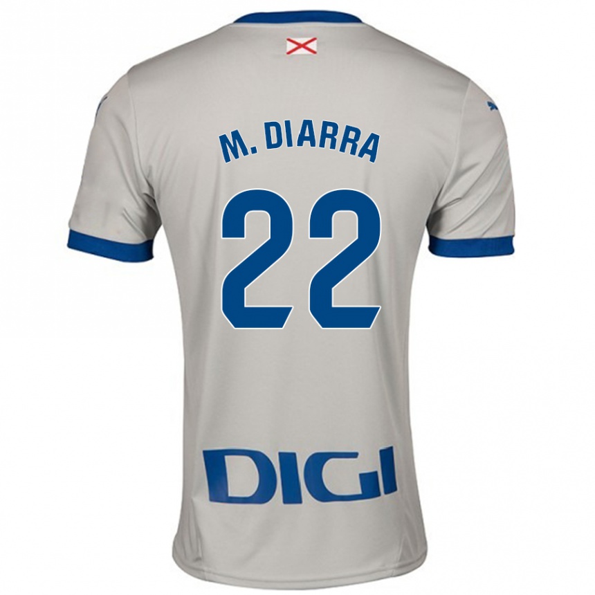 Kids Football Moussa Diarra #22 Light Gray Away Jersey 2024/25 T-Shirt Australia