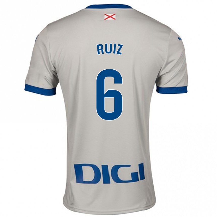 Kids Football Markel Ruiz #6 Light Gray Away Jersey 2024/25 T-Shirt Australia