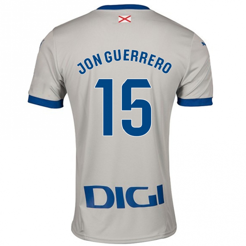 Kids Football Julen Jon Guerrero #15 Light Gray Away Jersey 2024/25 T-Shirt Australia