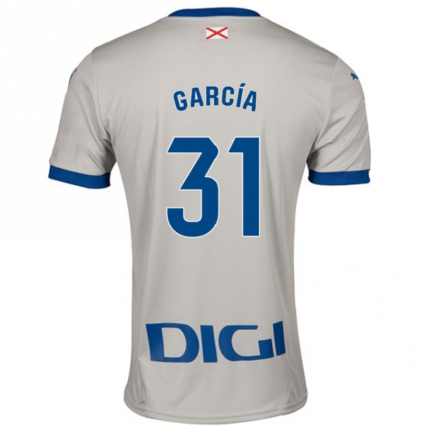 Kids Football Gaizka García #31 Light Gray Away Jersey 2024/25 T-Shirt Australia