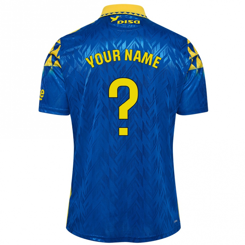 Kids Football Your Name #0 Blue Yellow Away Jersey 2024/25 T-Shirt Australia