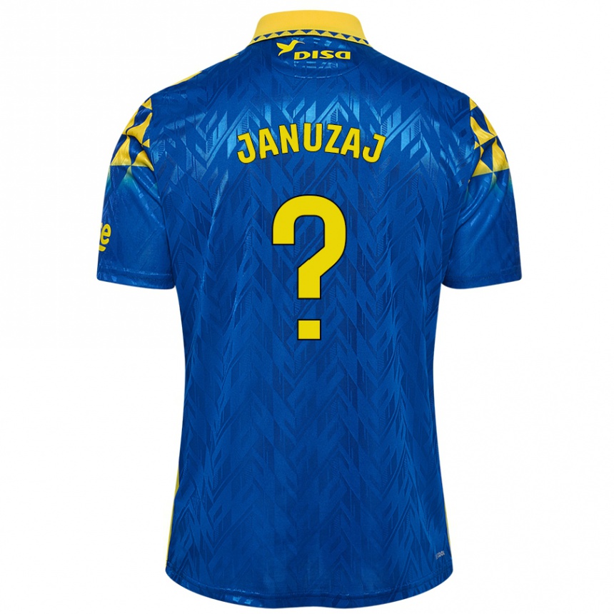 Kids Football Adnan Januzaj #0 Blue Yellow Away Jersey 2024/25 T-Shirt Australia