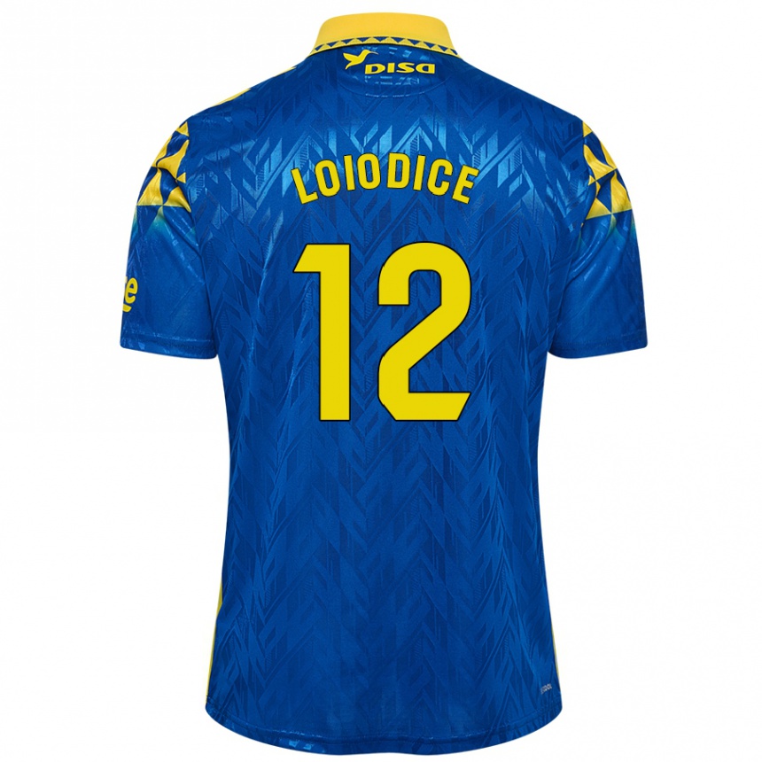 Kids Football Enzo Loiodice #12 Blue Yellow Away Jersey 2024/25 T-Shirt Australia