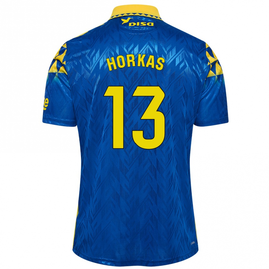 Kids Football Dinko Horkas #13 Blue Yellow Away Jersey 2024/25 T-Shirt Australia