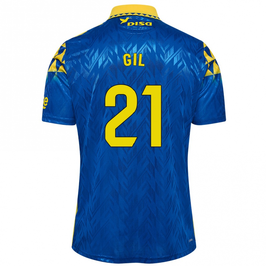 Kids Football Iván Gil #21 Blue Yellow Away Jersey 2024/25 T-Shirt Australia