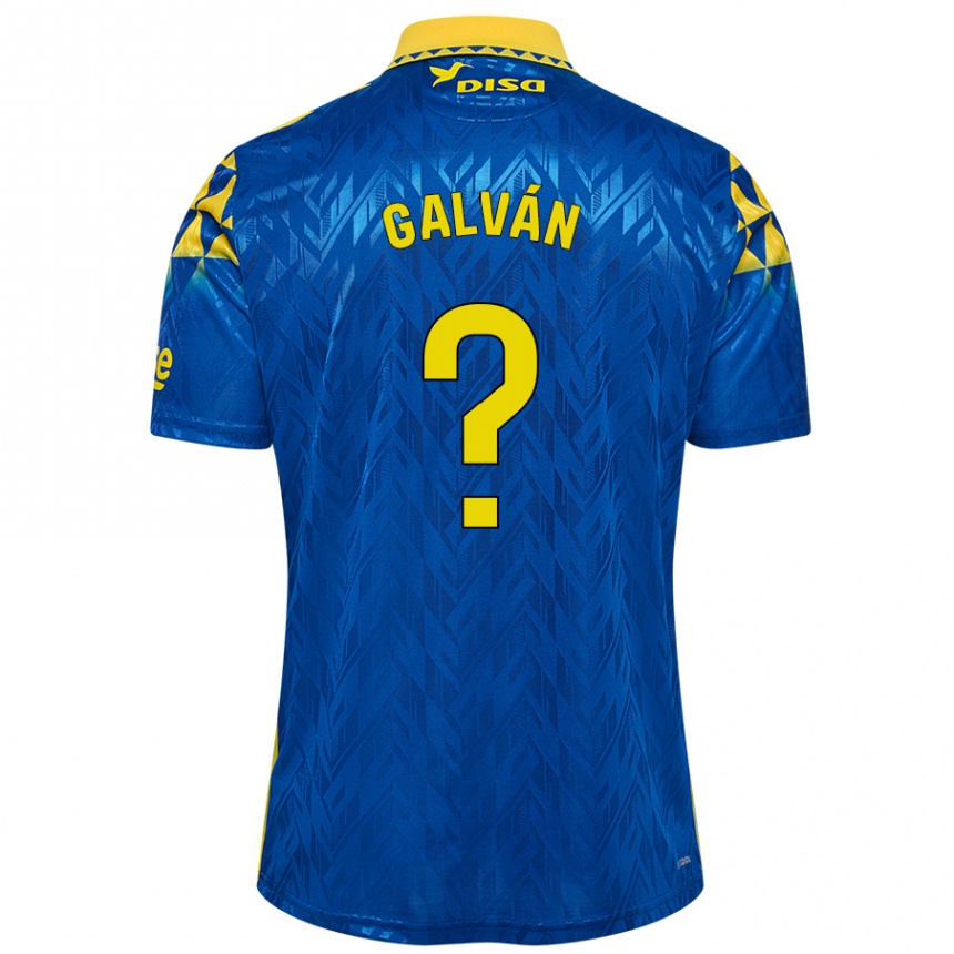 Kids Football Carlos Galván #0 Blue Yellow Away Jersey 2024/25 T-Shirt Australia