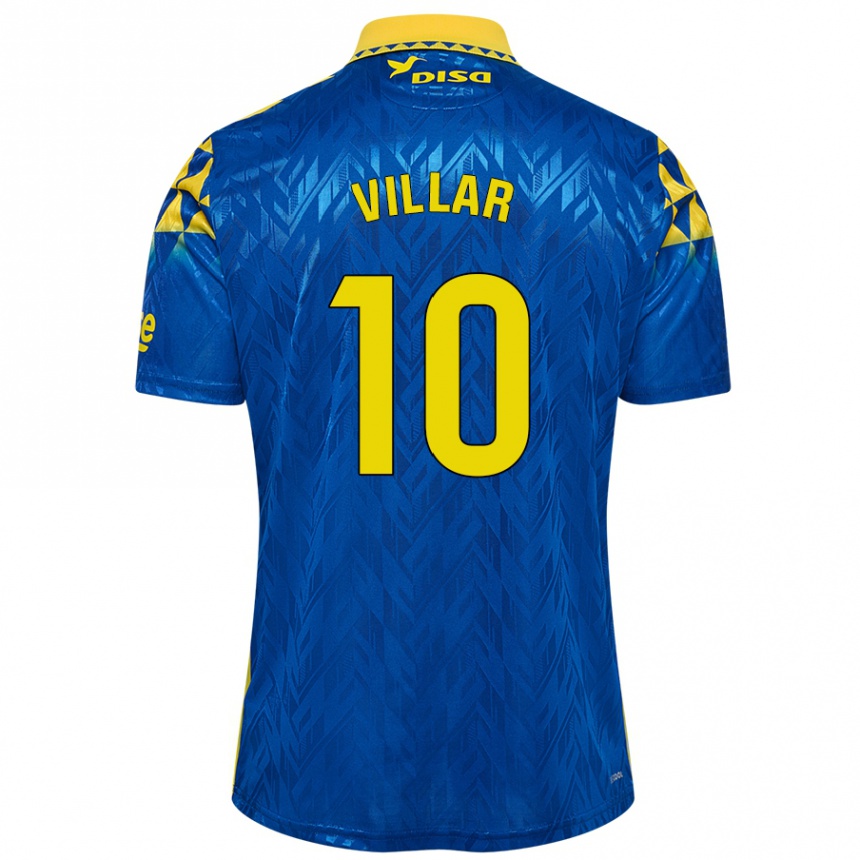 Kids Football Andy Villar #10 Blue Yellow Away Jersey 2024/25 T-Shirt Australia