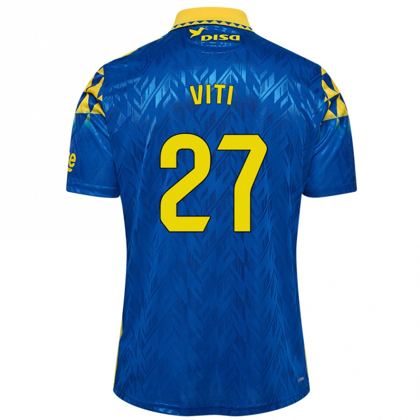 Kids Football Viti #27 Blue Yellow Away Jersey 2024/25 T-Shirt Australia