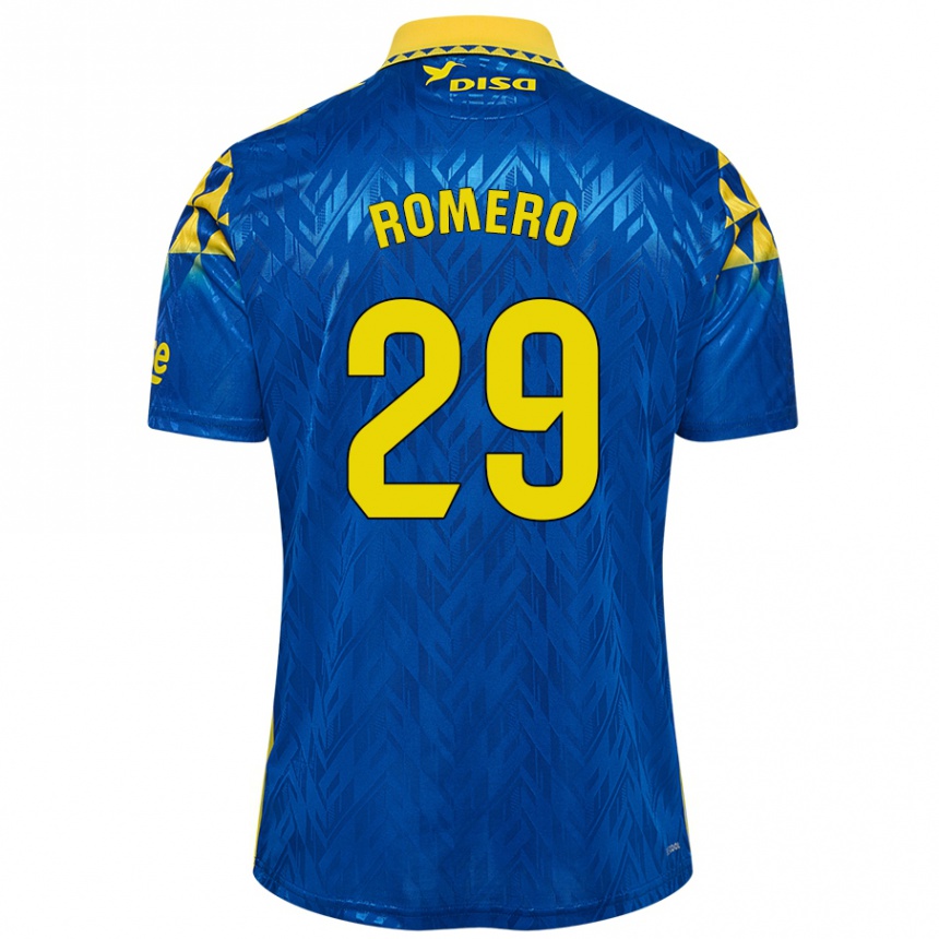 Kids Football Elías Romero #29 Blue Yellow Away Jersey 2024/25 T-Shirt Australia