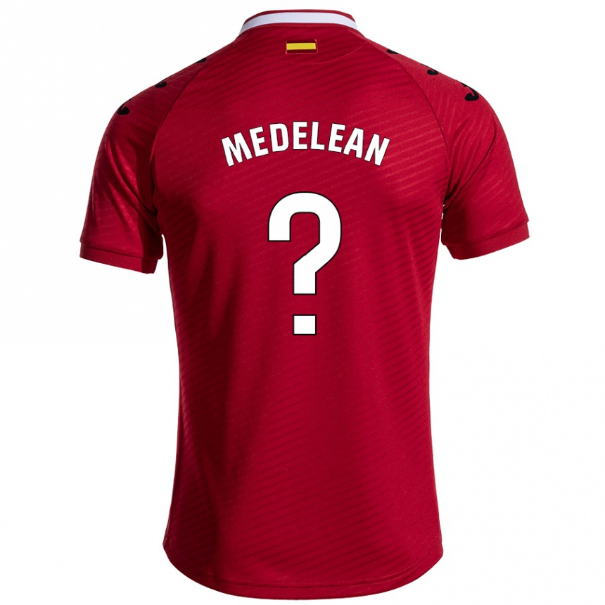 Kids Football Valentin Medelean #0 Dark Red Away Jersey 2024/25 T-Shirt Australia