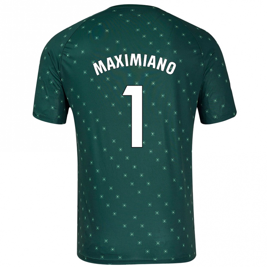 Kids Football Luís Maximiano #1 Dark Green Away Jersey 2024/25 T-Shirt Australia