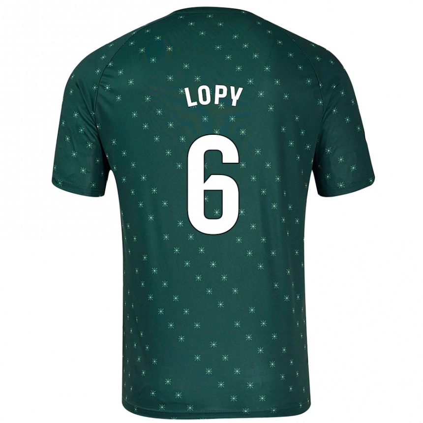 Kids Football Dion Lopy #6 Dark Green Away Jersey 2024/25 T-Shirt Australia