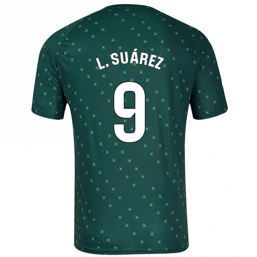 Kids Football Luis Suárez #9 Dark Green Away Jersey 2024/25 T-Shirt Australia