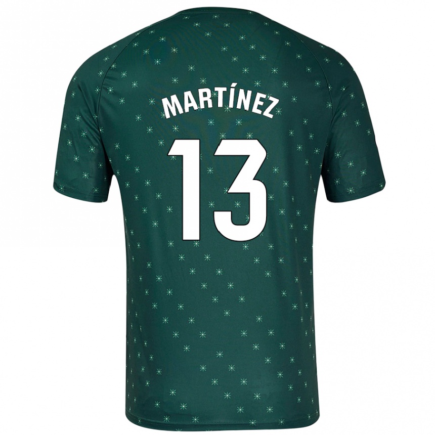 Kids Football Fernando Martínez #13 Dark Green Away Jersey 2024/25 T-Shirt Australia