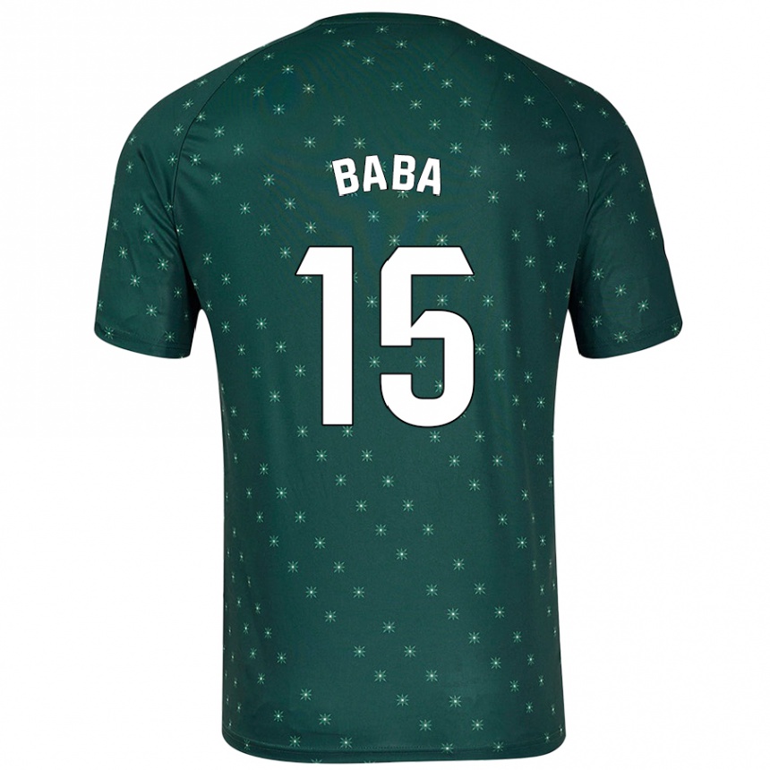 Kids Football Iddrisu Baba #15 Dark Green Away Jersey 2024/25 T-Shirt Australia