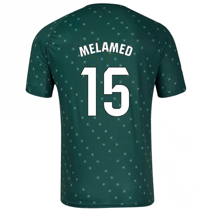 Kids Football Nico Melamed #15 Dark Green Away Jersey 2024/25 T-Shirt Australia