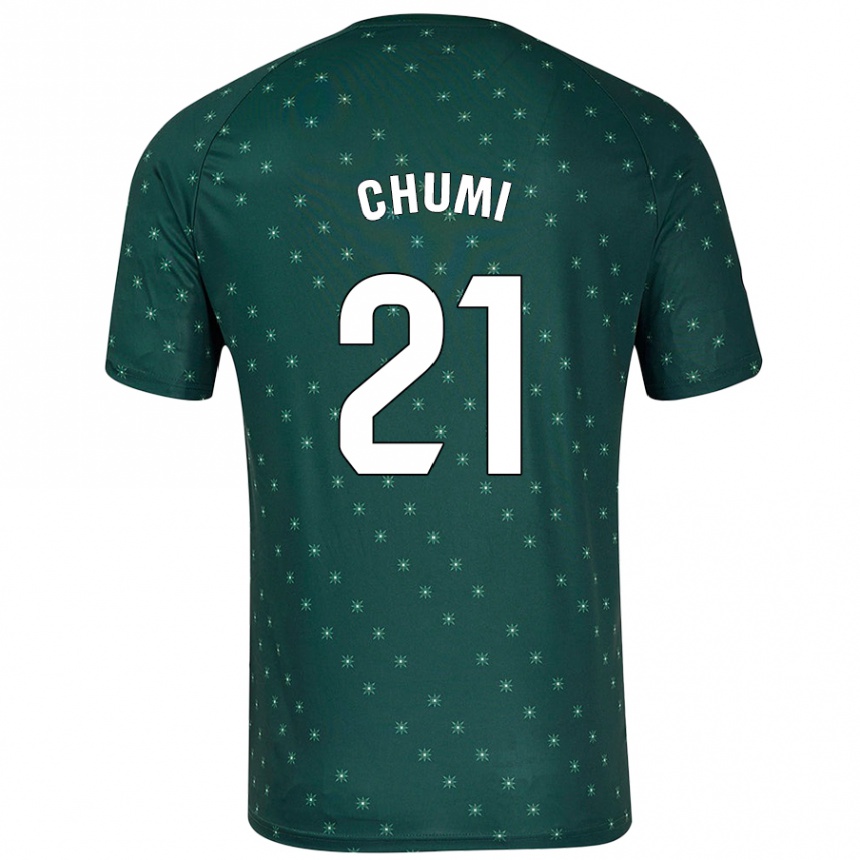 Kids Football Chumi #21 Dark Green Away Jersey 2024/25 T-Shirt Australia