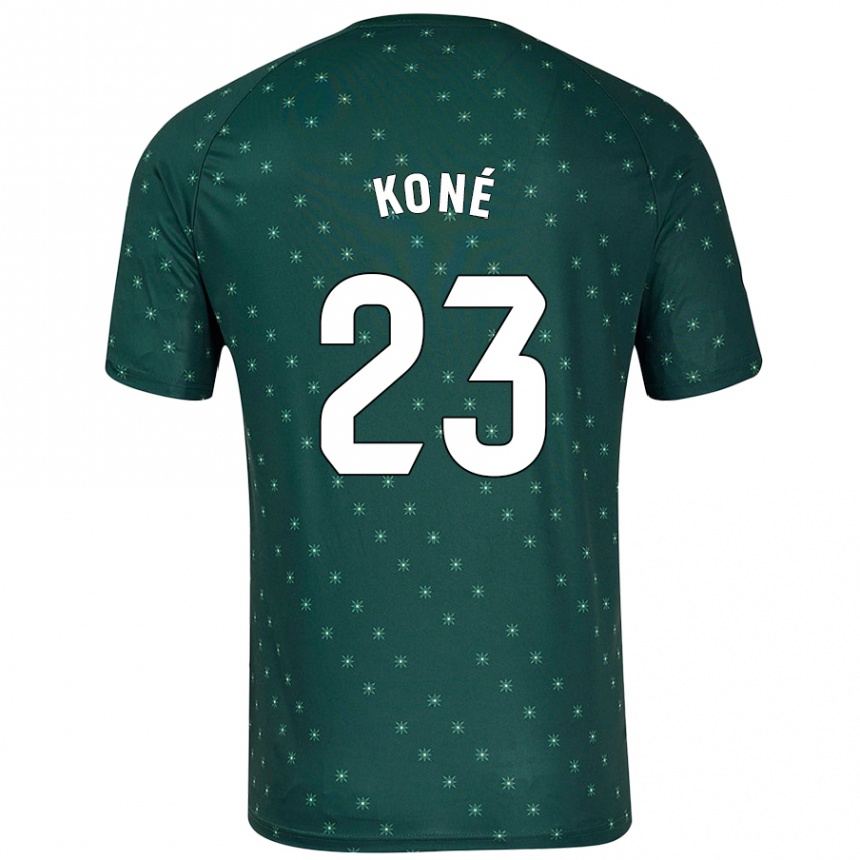 Kids Football Ibrahima Koné #23 Dark Green Away Jersey 2024/25 T-Shirt Australia