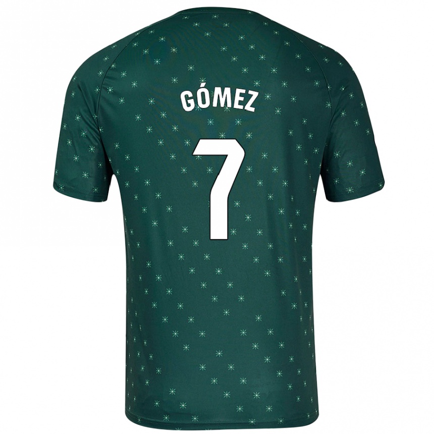 Kids Football Valen Gómez #7 Dark Green Away Jersey 2024/25 T-Shirt Australia