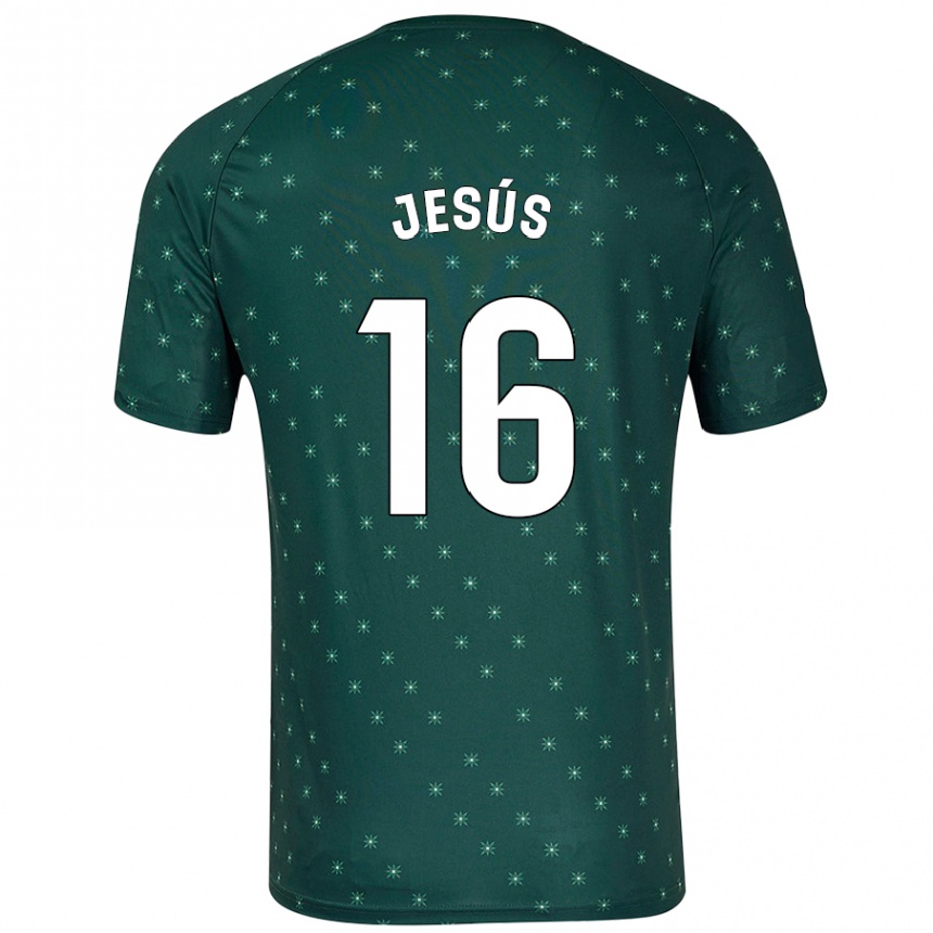 Kids Football Antonio Jesús #16 Dark Green Away Jersey 2024/25 T-Shirt Australia