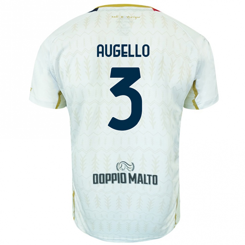 Kids Football Tommaso Augello #3 White Away Jersey 2024/25 T-Shirt Australia