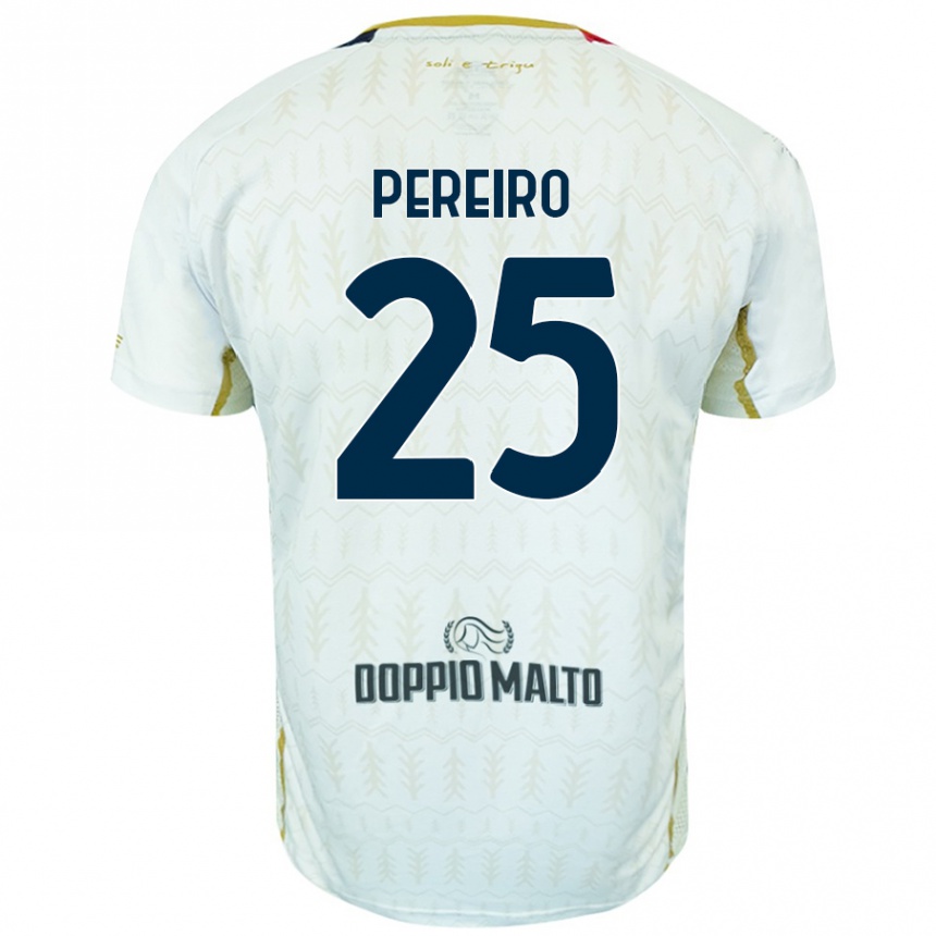 Kids Football Gastón Pereiro #25 White Away Jersey 2024/25 T-Shirt Australia