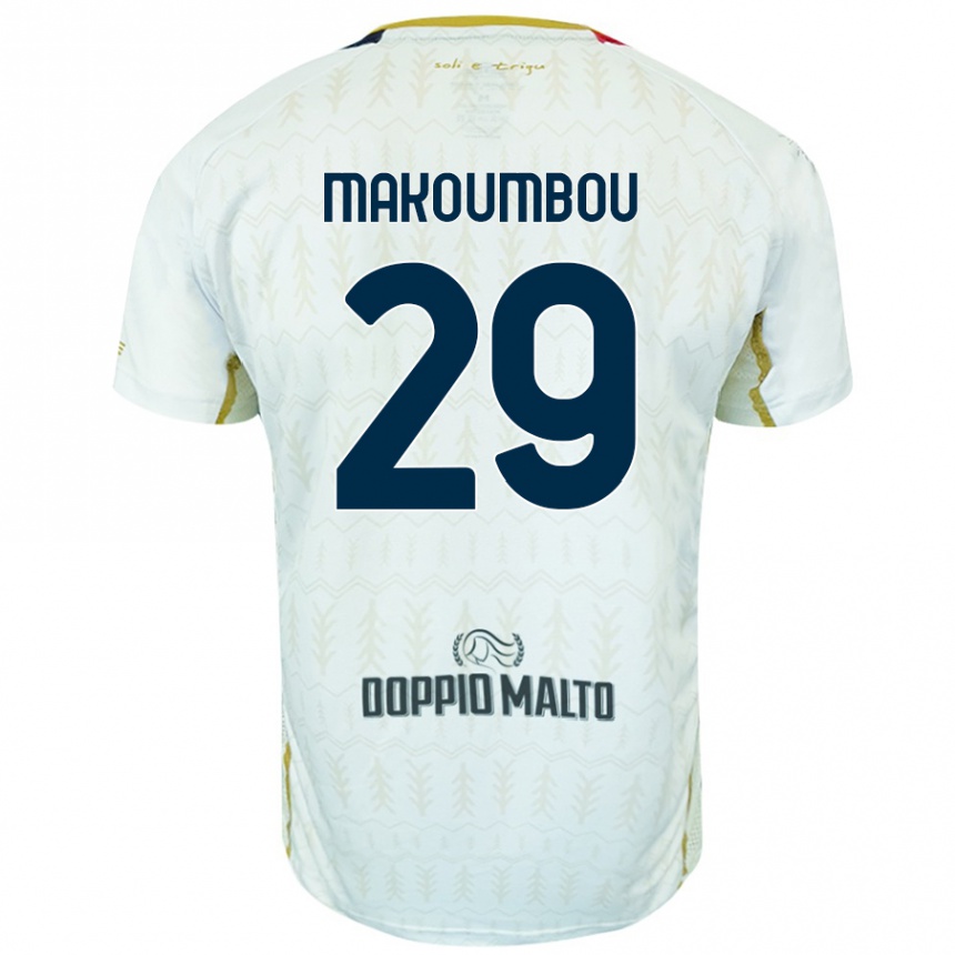 Kids Football Antoine Makoumbou #29 White Away Jersey 2024/25 T-Shirt Australia