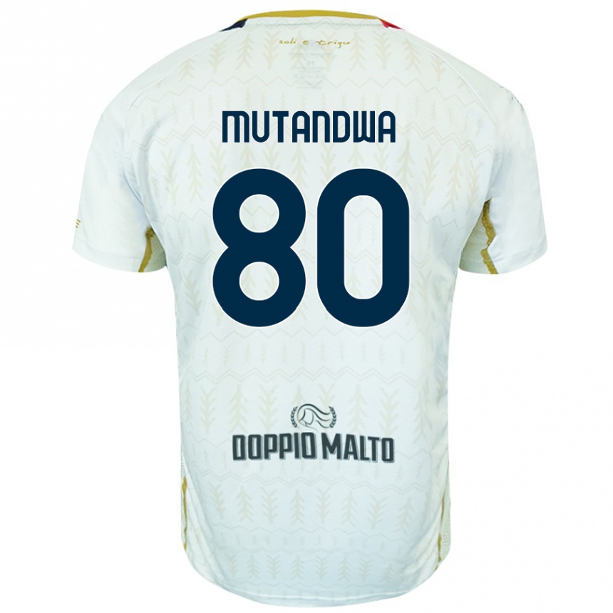 Kids Football Kingstone Mutandwa #80 White Away Jersey 2024/25 T-Shirt Australia