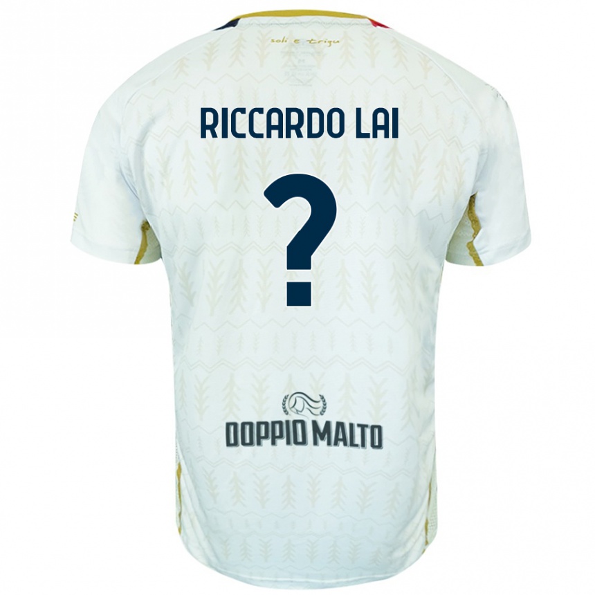 Kids Football Riccardo Lai #0 White Away Jersey 2024/25 T-Shirt Australia