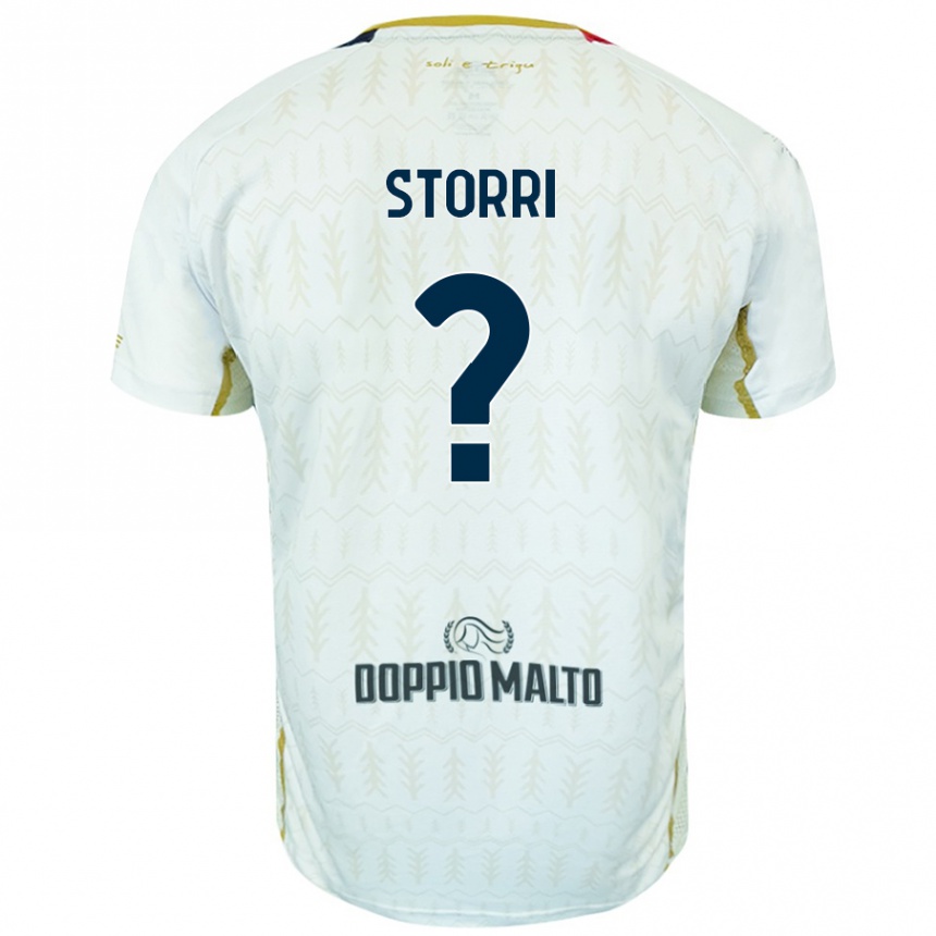 Kids Football Leonardo Storri #0 White Away Jersey 2024/25 T-Shirt Australia