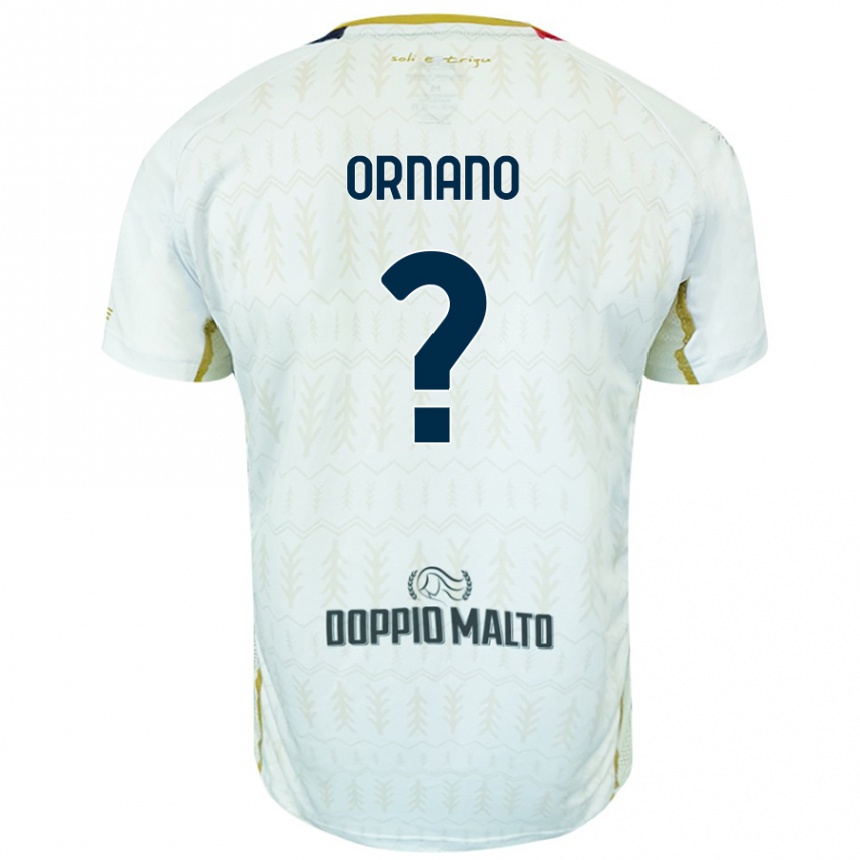 Kids Football Marco Ornano #0 White Away Jersey 2024/25 T-Shirt Australia