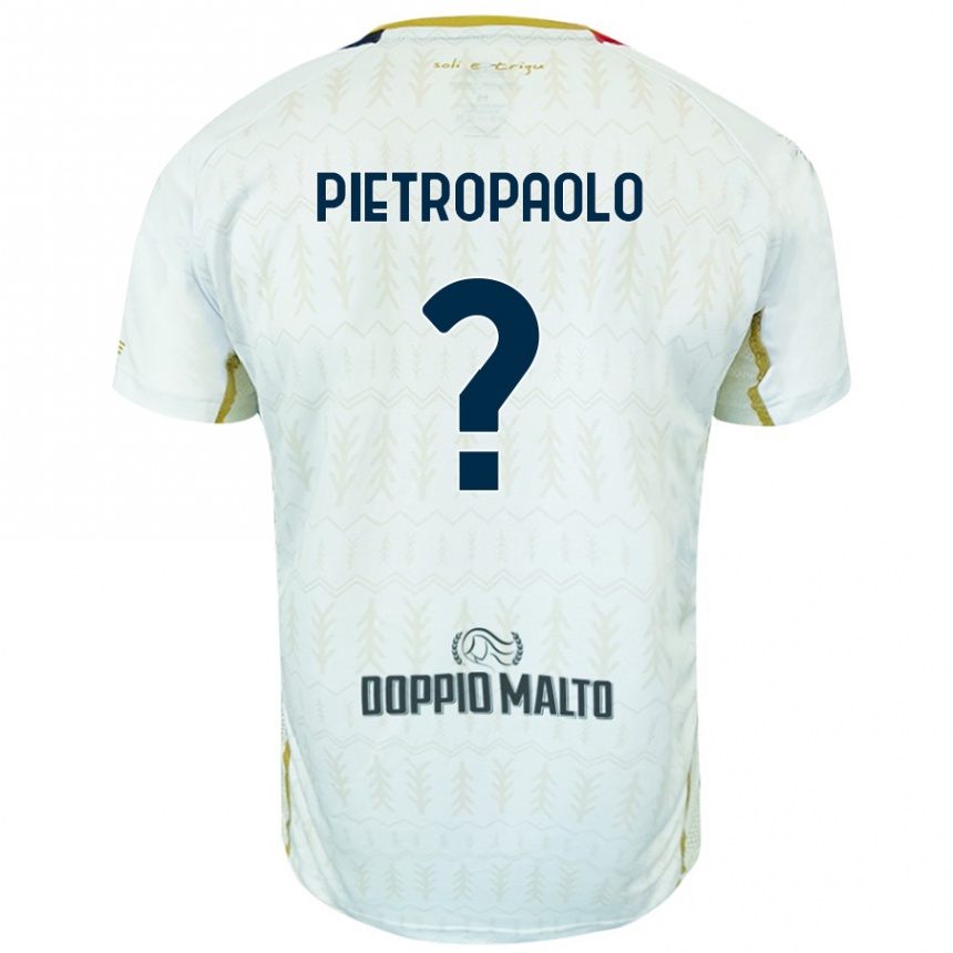 Kids Football Mario Pietropaolo #0 White Away Jersey 2024/25 T-Shirt Australia