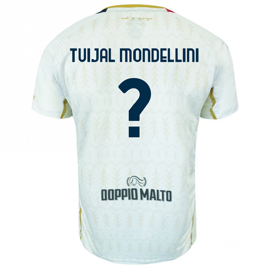 Kids Football Luca Tuijal Mondellini #0 White Away Jersey 2024/25 T-Shirt Australia