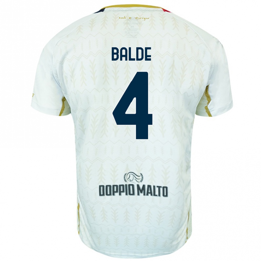 Kids Football Mamadou Balde #4 White Away Jersey 2024/25 T-Shirt Australia