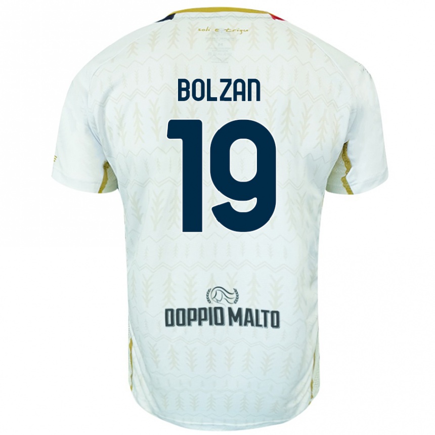 Kids Football Alessandro Bolzan #19 White Away Jersey 2024/25 T-Shirt Australia