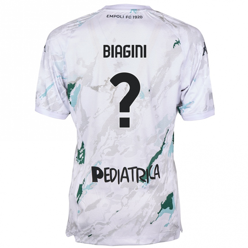 Kids Football Valerio Biagini #0 Grey Away Jersey 2024/25 T-Shirt Australia