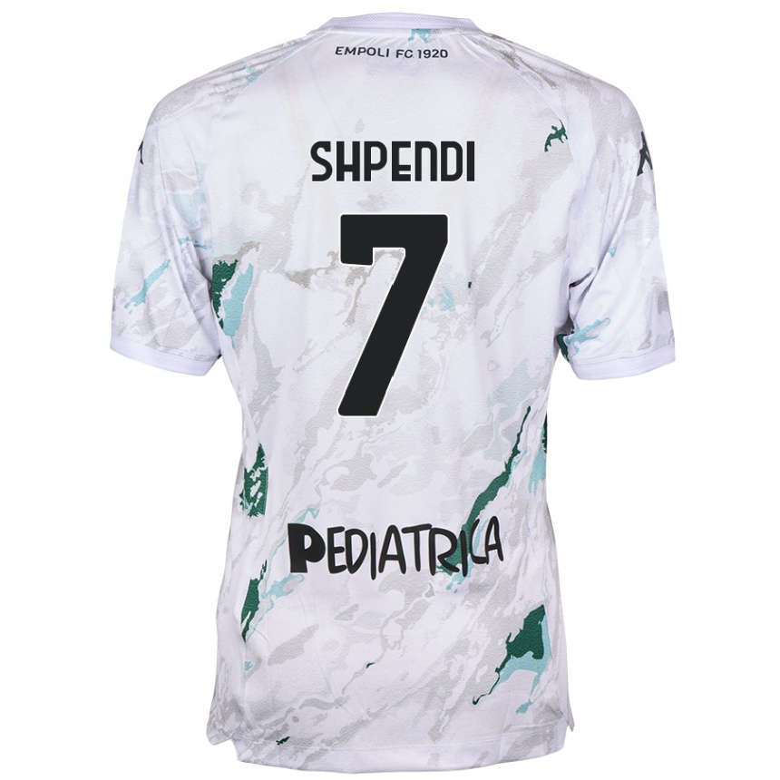 Kids Football Stiven Shpendi #7 Grey Away Jersey 2024/25 T-Shirt Australia