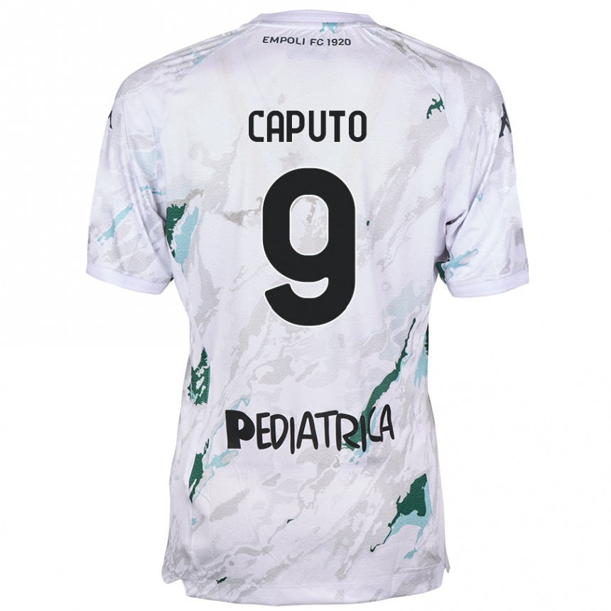 Kids Football Francesco Caputo #9 Grey Away Jersey 2024/25 T-Shirt Australia