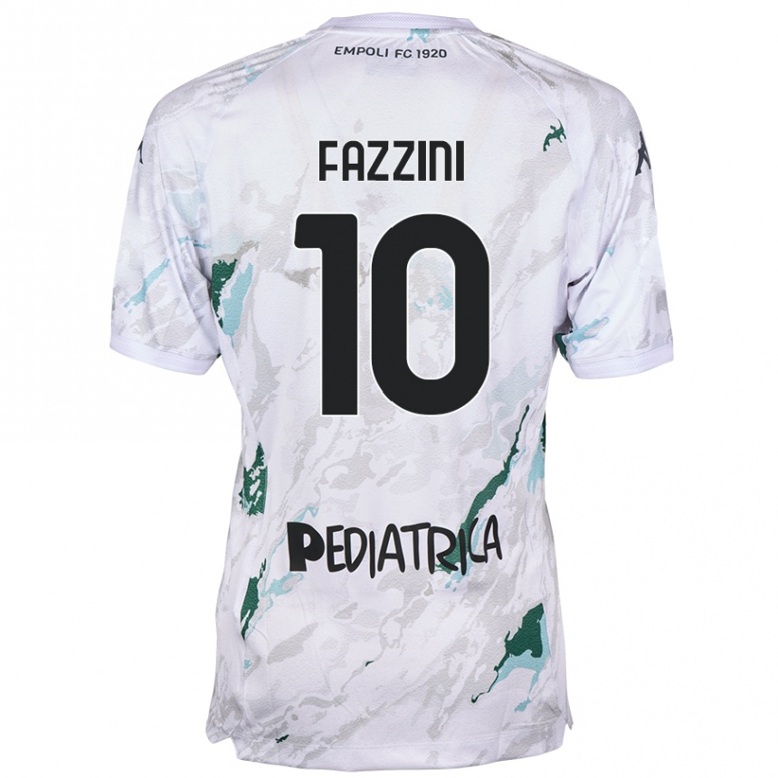 Kids Football Jacopo Fazzini #10 Grey Away Jersey 2024/25 T-Shirt Australia